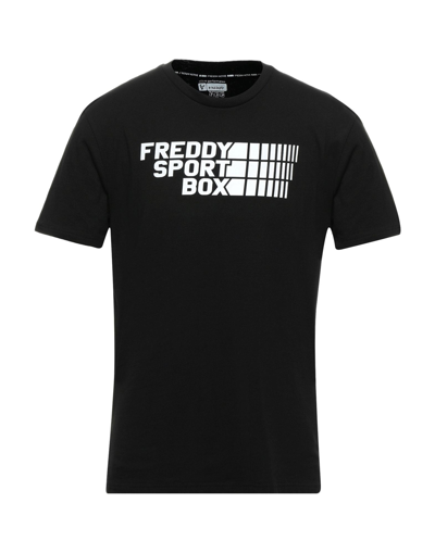 Shop Freddy Man T-shirt Black Size Xl Cotton, Elastane