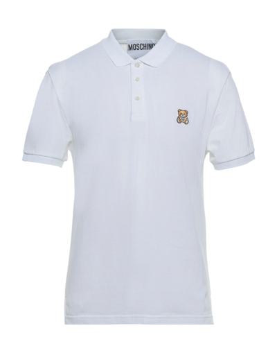Shop Moschino Polo Shirts In White