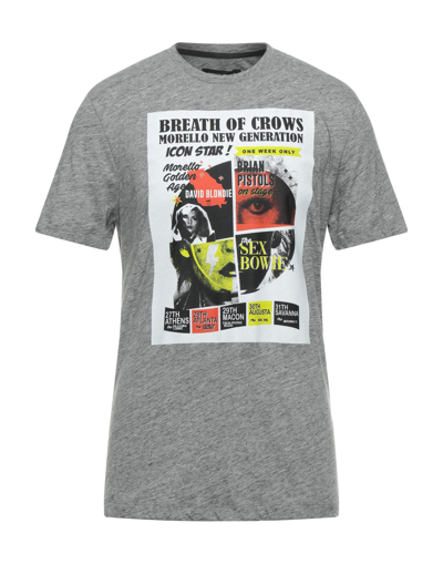 Shop Frankie Morello Man T-shirt Grey Size Xl Cotton
