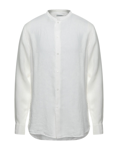 Shop Paolo Pecora Man Shirt White Size 17 Linen