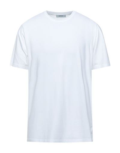 Shop Alpha Studio Man T-shirt White Size 36 Cotton, Elastane
