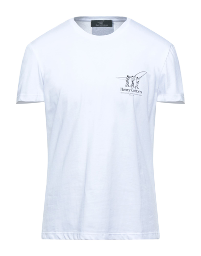 Shop Henry Cotton's T-shirts In White