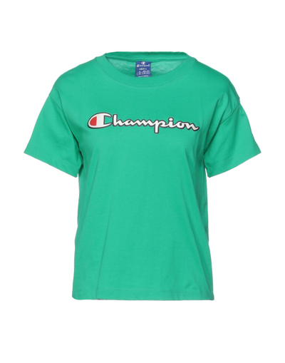 Shop Champion Woman T-shirt Green Size S Cotton
