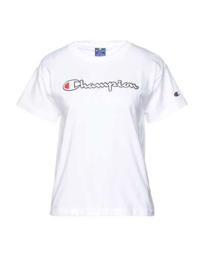 Shop Champion Woman T-shirt White Size S Cotton