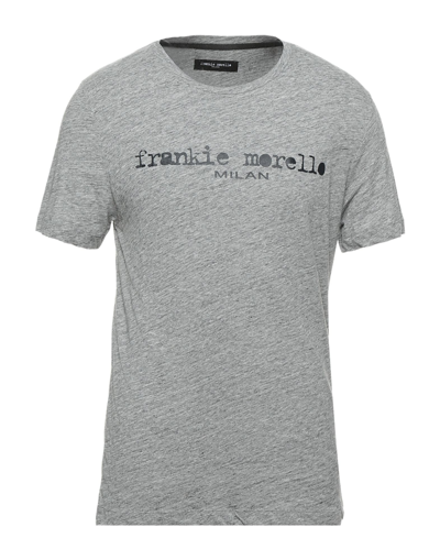 Shop Frankie Morello Man T-shirt Grey Size L Cotton