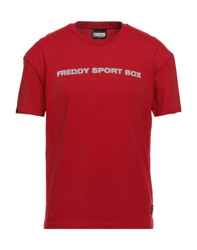 Shop Freddy Man T-shirt Red Size Xl Cotton