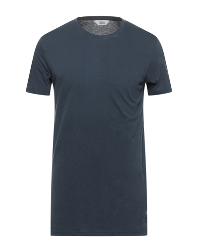 Shop Solid ! Man T-shirt Midnight Blue Size M Cotton