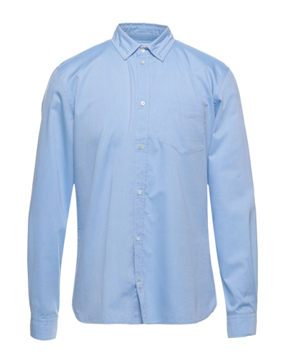 Shop Dondup Man Shirt Sky Blue Size Xxl Cotton