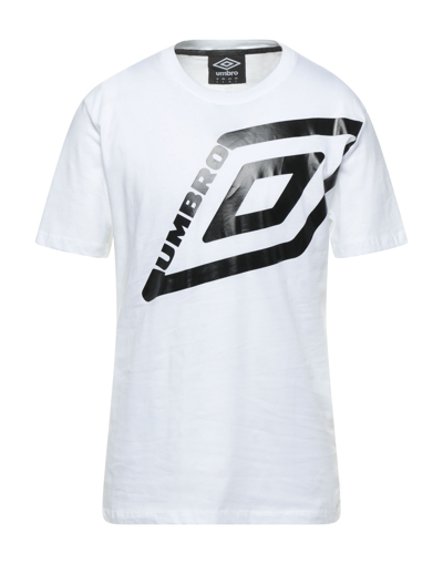 Shop Umbro Man T-shirt White Size L Cotton