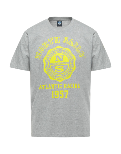 Shop North Sails Man T-shirt Grey Size Xs Cotton