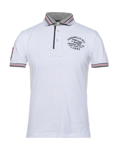 Shop Fred Mello Polo Shirts In White