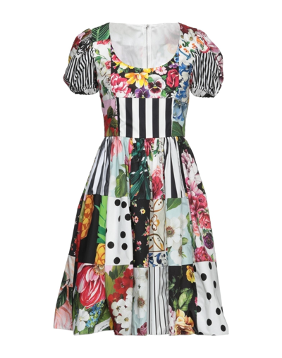 Shop Dolce & Gabbana Woman Mini Dress Black Size 4 Cotton