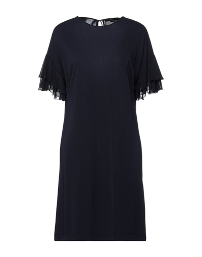 Shop Seventy Sergio Tegon Woman Midi Dress Midnight Blue Size 6 Polyester, Elastane