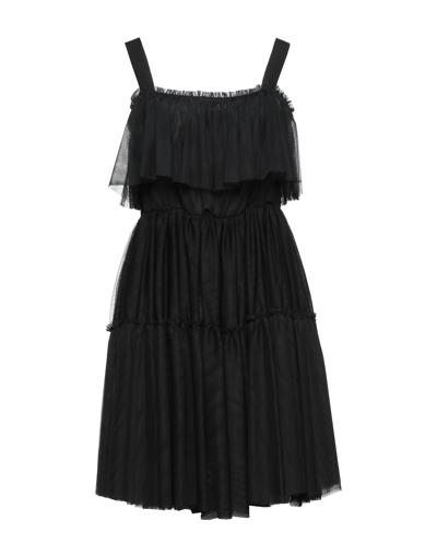 Shop Anna Molinari Woman Mini Dress Black Size 8 Polyester, Cotton, Acetate