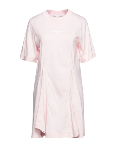 Shop Stella Mccartney Woman Mini Dress Light Pink Size 4-6 Cotton