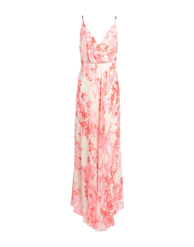 Shop Anna Molinari Woman Maxi Dress Pink Size 14 Viscose