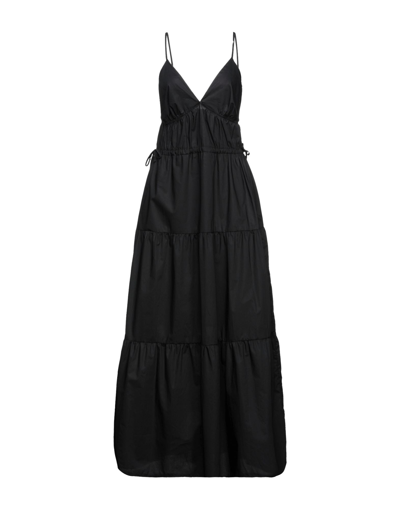 Shop Skills & Genes Woman Maxi Dress Black Size 8 Cotton