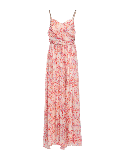 Shop Anna Molinari Woman Maxi Dress Blush Size 10 Viscose In Pink