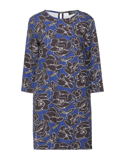 Shop Ottod'ame Woman Mini Dress Bright Blue Size 8 Polyester, Elastane