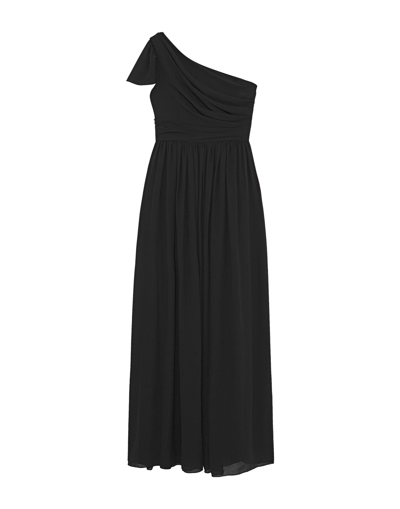 Shop Mikael Aghal Long Dresses In Black