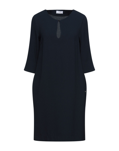 Shop Ottod'ame Woman Mini Dress Midnight Blue Size 6 Polyester, Elastane