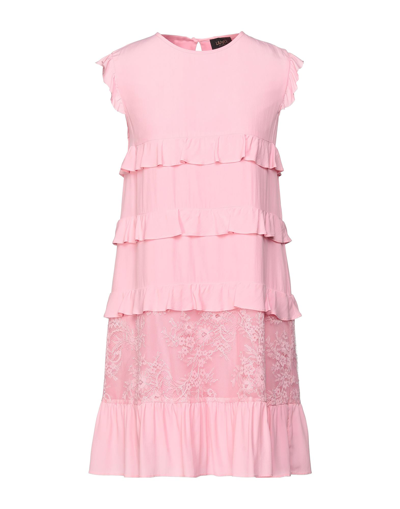 Shop Liu •jo Woman Mini Dress Pink Size 6 Acetate, Silk, Polyamide