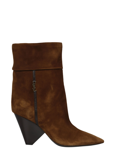 Shop Saint Laurent Niki Ankle Boots