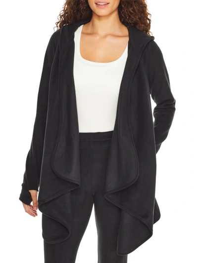 Cuddl Duds + Fleece Wear Hooded Wrap Cardigan