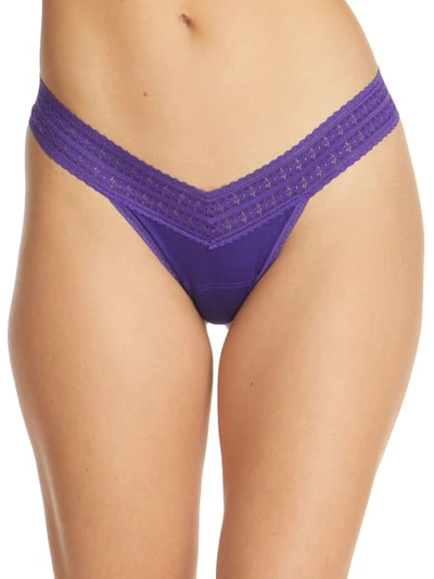 Shop Hanky Panky Dream Low Rise Thong In Electric Purple