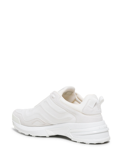 Shop Givenchy Giv 1 Light Sneakers In Canvas And Leather In White