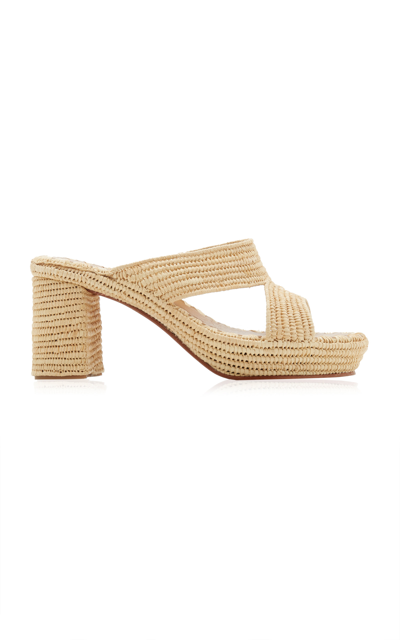 Shop Carrie Forbes Women's Andre Raffia Sandals In Neutral
