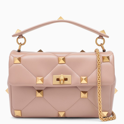 VALENTINO GARAVANI PINK ROMAN STUD LARGE CHAIN BAG WW0B0I60BSF-J-VALE-GF9