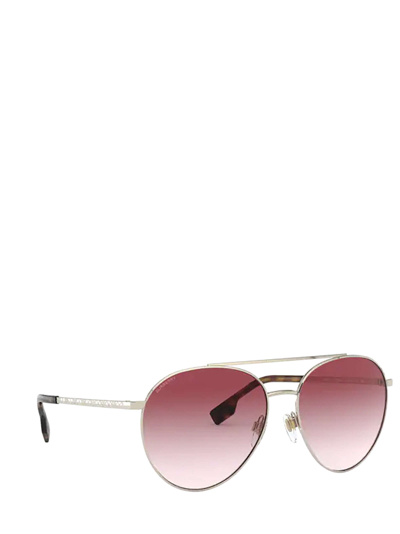 Shop Burberry Sunglasses In Pale Gold