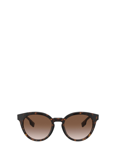 Shop Burberry Sunglasses In Dark Havana