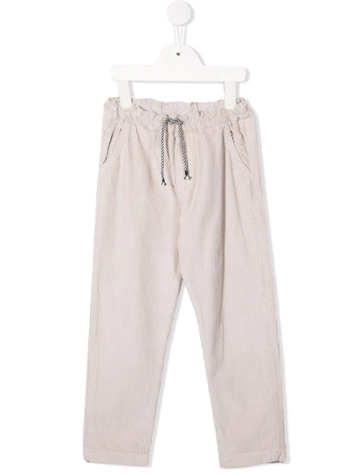 Shop Buho Straight Leg Corduroy Trousers In Neutrals