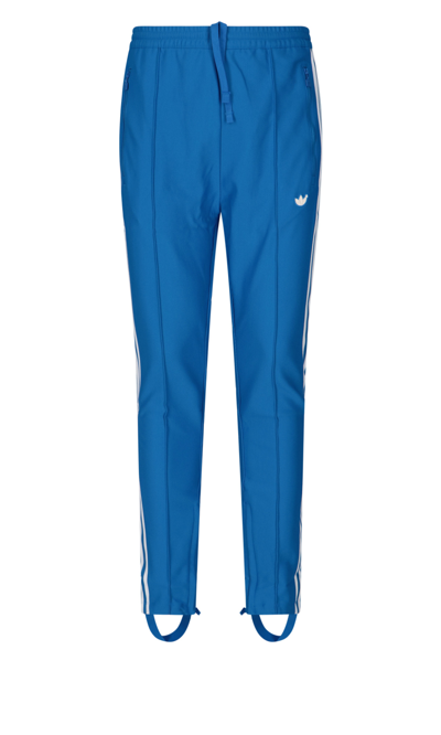 Shop Adidas Originals 'beckembauer' Track Pants In Blue