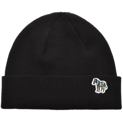Shop Paul Smith Ps By  Logo Beanie Hat Black