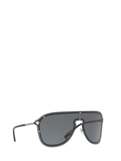 Shop Versace Eyewear Sunglasses In Silver