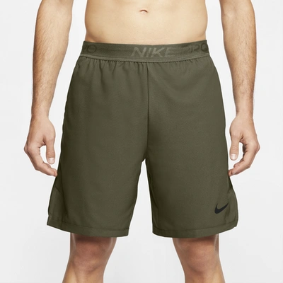 Shop Nike Mens  Flex Vent Max 3.0 Training Shorts In Rough Green/black