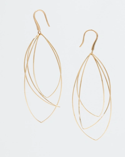 Shop Lana Multi-curved Wire Marquis Hoop Earrings In Yellow