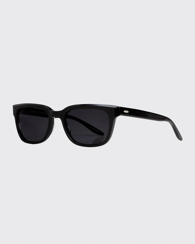 Shop Barton Perreira Men's Chisa Polarized Ar Sunglasses In Black/nocturnal
