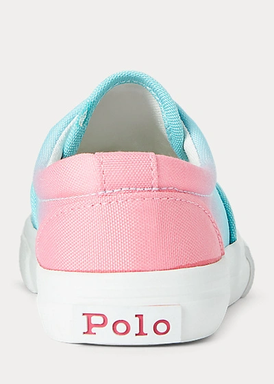 Shop Polo Ralph Lauren Bryn Ombré Canvas Sneaker In Turquoise & Pink Ombre