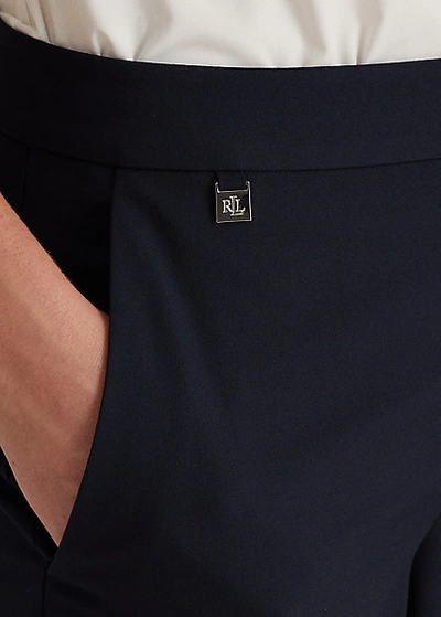 Shop Lauren Ralph Lauren Straight-leg Pant In Navy