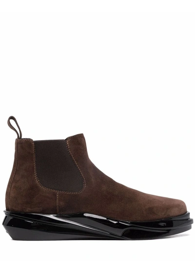 Shop Alyx Brown Mono Chelsea Suede Boots