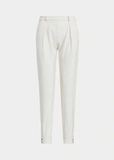 Polo Ralph Lauren Adalene Wool Twill Pant In Cream