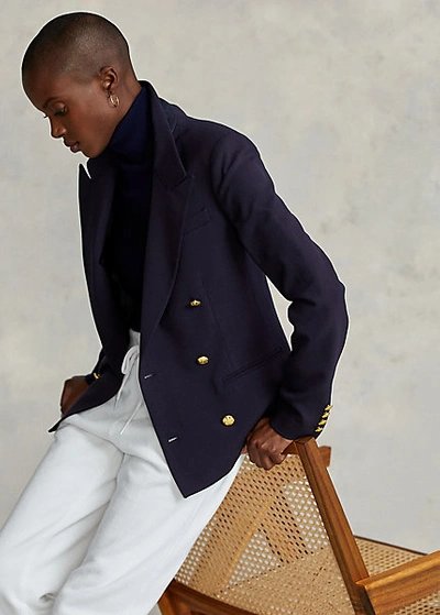 Ralph Lauren Stretch Wool Blazer In Polo Black | ModeSens