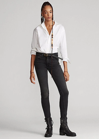 Ralph Lauren Tompkins Skinny Jean In Washed Black | ModeSens
