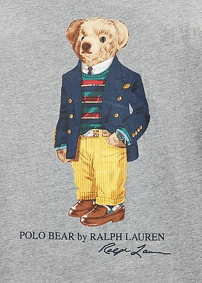 Shop Polo Ralph Lauren Polo Bear Cotton Long-sleeve Tee In White
