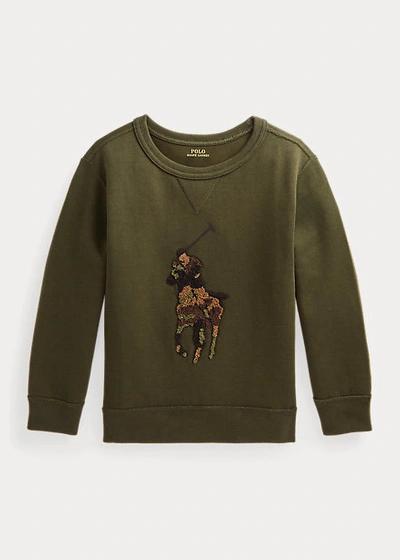 Ralph lauren camo big pony sweatshirt hotsell