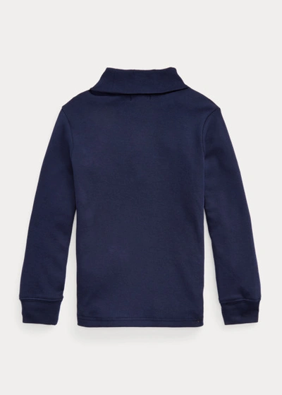 Shop Polo Ralph Lauren Soft Cotton Turtleneck In French Navy